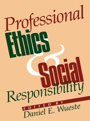 cover image of Professional Ethics and Social Responsibility
